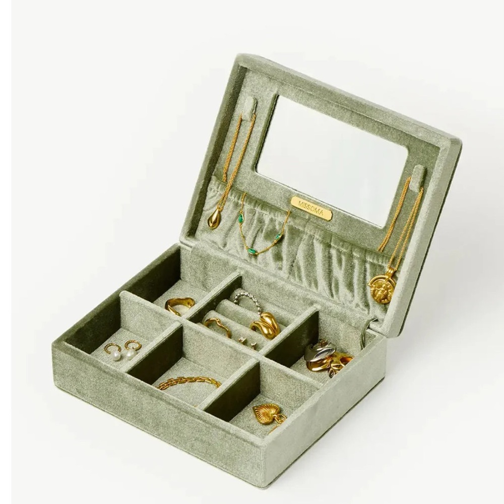 Missoma Jewelry Box in Sage Green